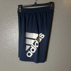 Adidas Boys' Navy Blue Graphic Athletic Shorts